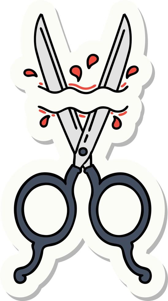 Hair Cutting Scissors Tattoo by Chris Rogers TattooNOW