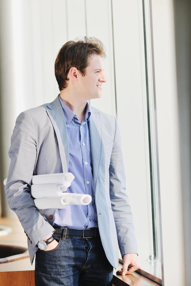 young architect business man portrait photo