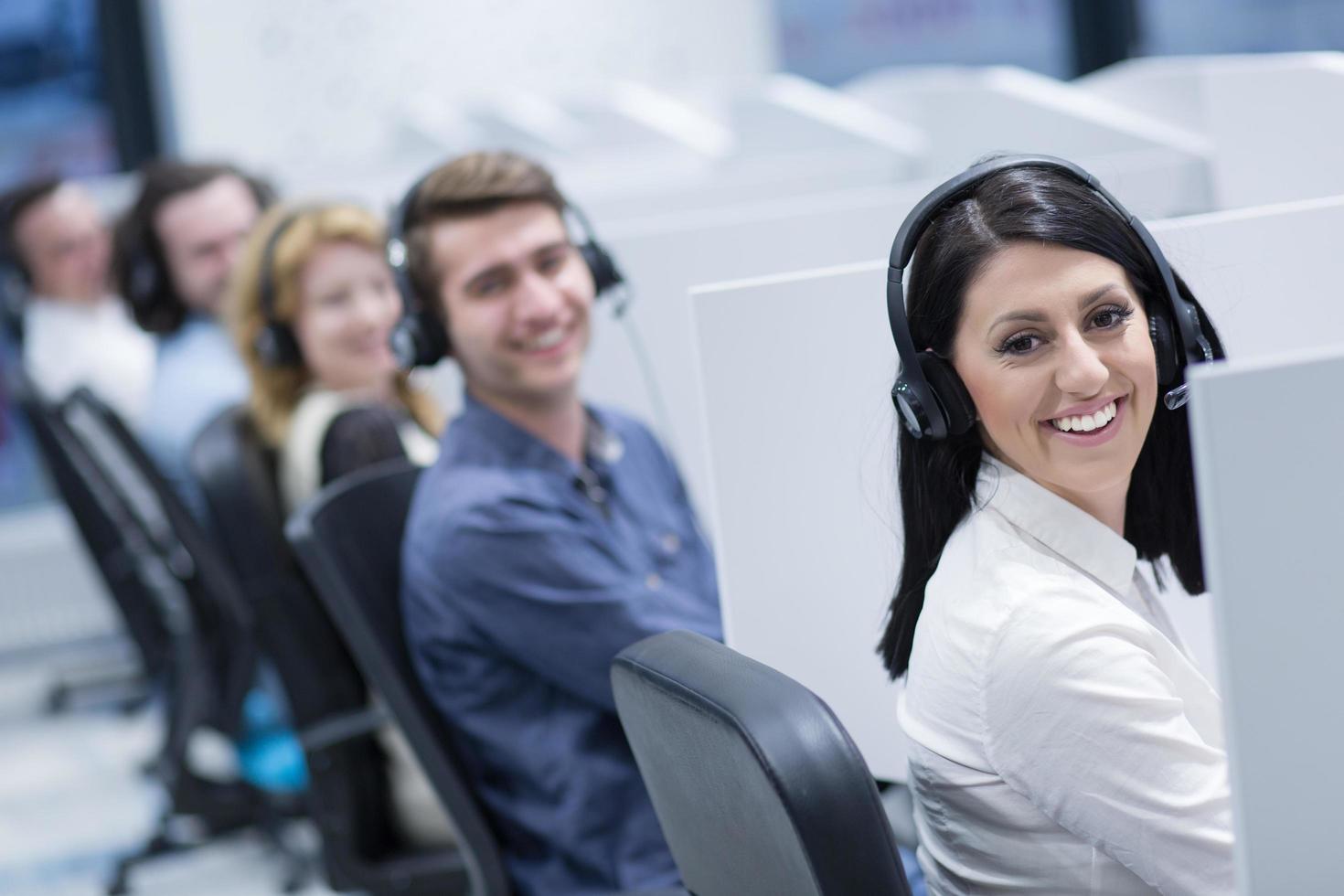 Call center operators photo