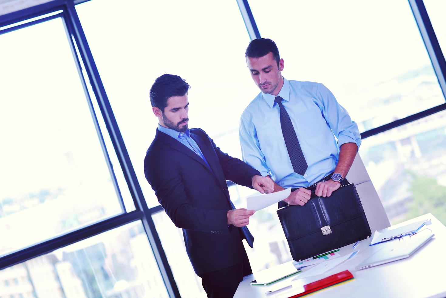 business people group in a meeting at office photo