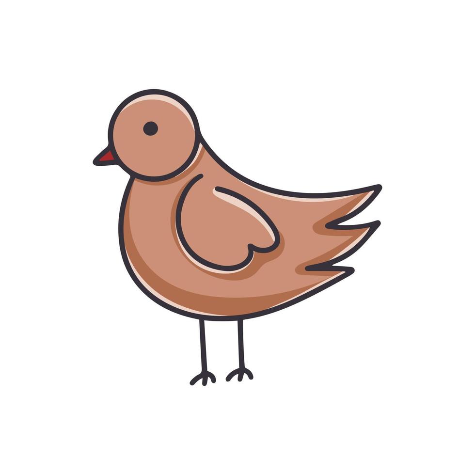 Bird cartoon clipart vector