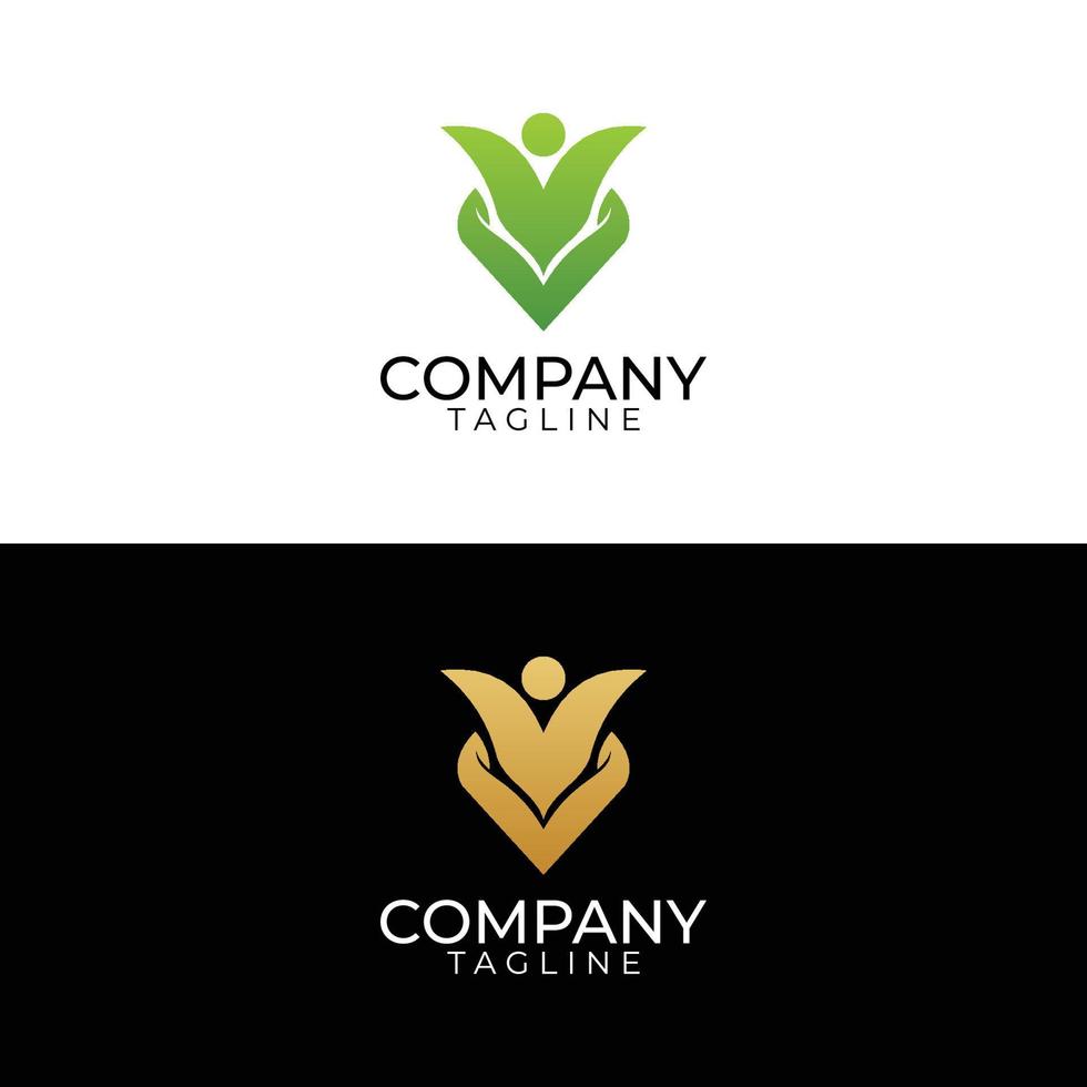 diseño de logotipos de salud y plantillas vectoriales premium vector