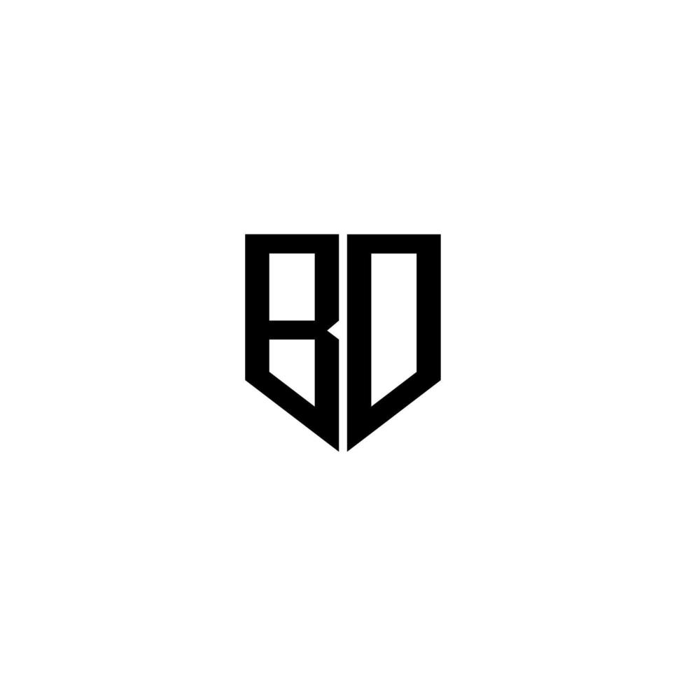 BD letter logo design with white background in illustrator. Vector logo, calligraphy designs for logo, Poster, Invitation, etc.