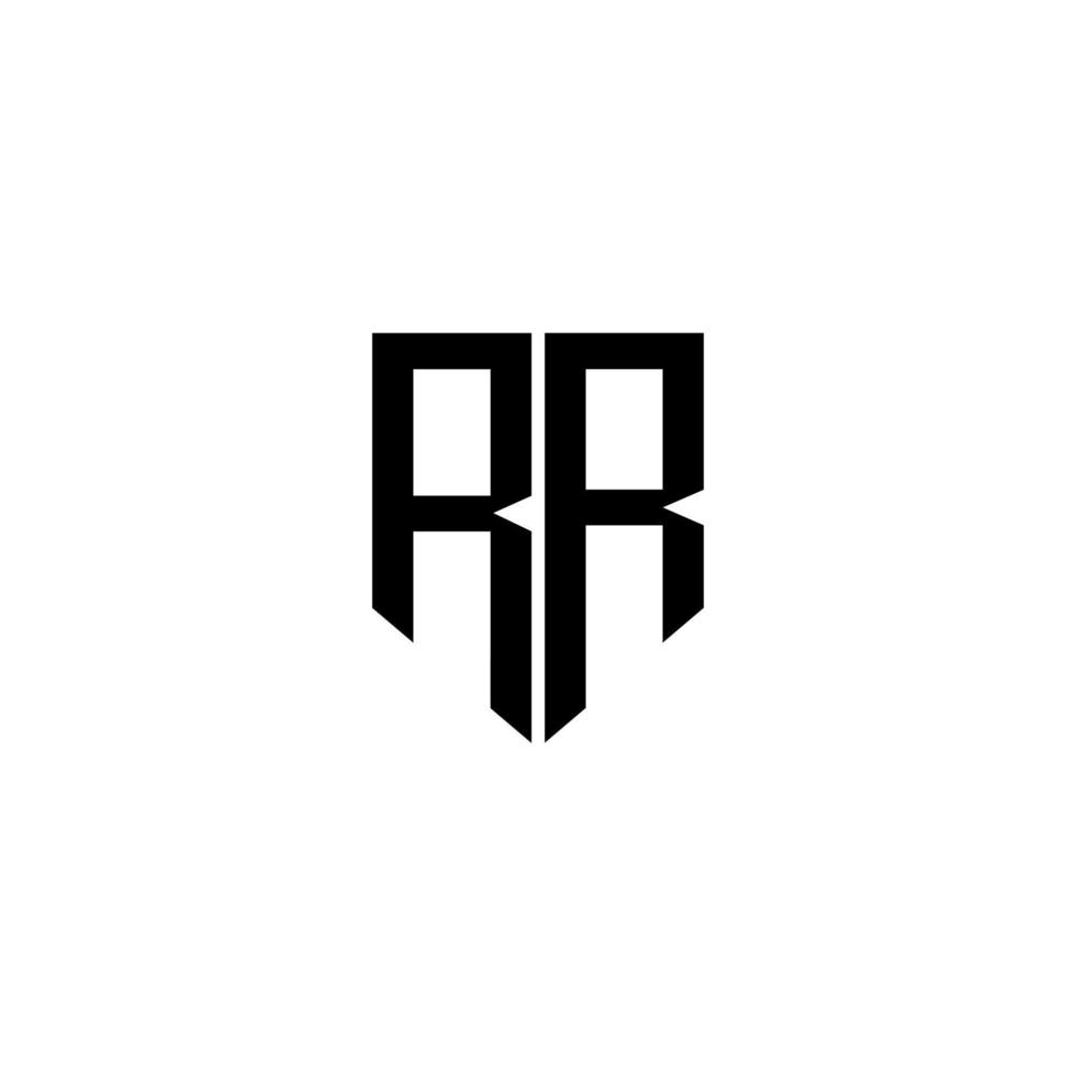 diseño de logotipo de letra rr con fondo blanco en illustrator. logotipo vectorial, diseños de caligrafía para logotipo, afiche, invitación, etc. vector