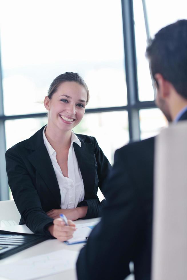 business people group in a meeting at office photo
