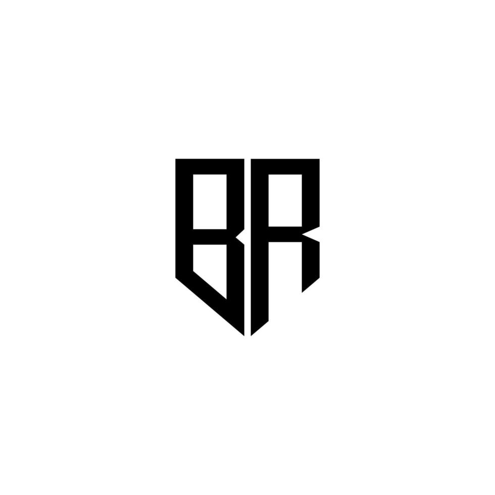 BR letter logo design with white background in illustrator. Vector logo, calligraphy designs for logo, Poster, Invitation, etc.