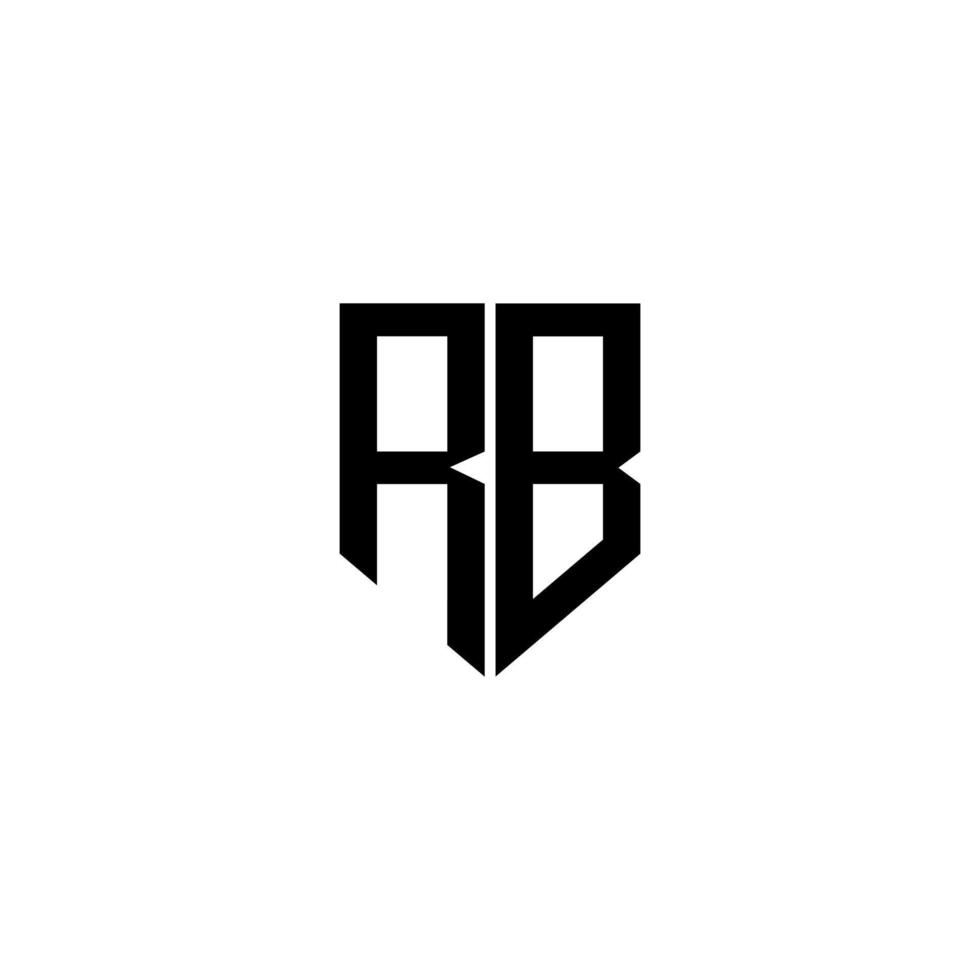 diseño de logotipo de letra rb con fondo blanco en illustrator. logotipo vectorial, diseños de caligrafía para logotipo, afiche, invitación, etc. vector
