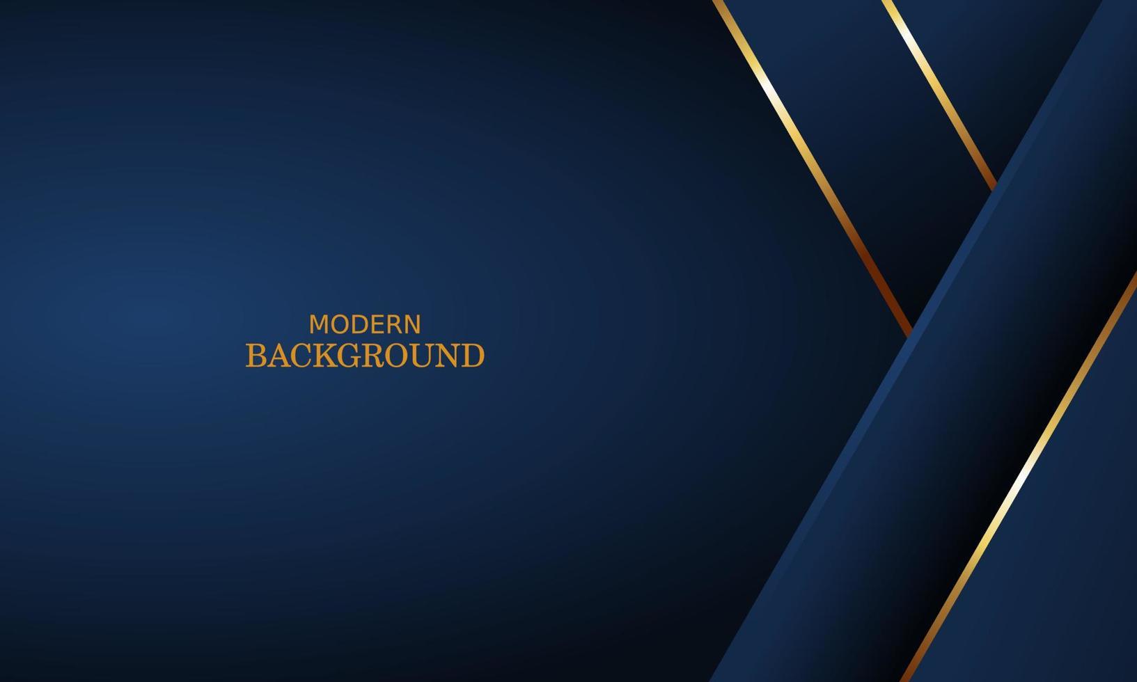 dark blue luxury premium background and gold line. vector