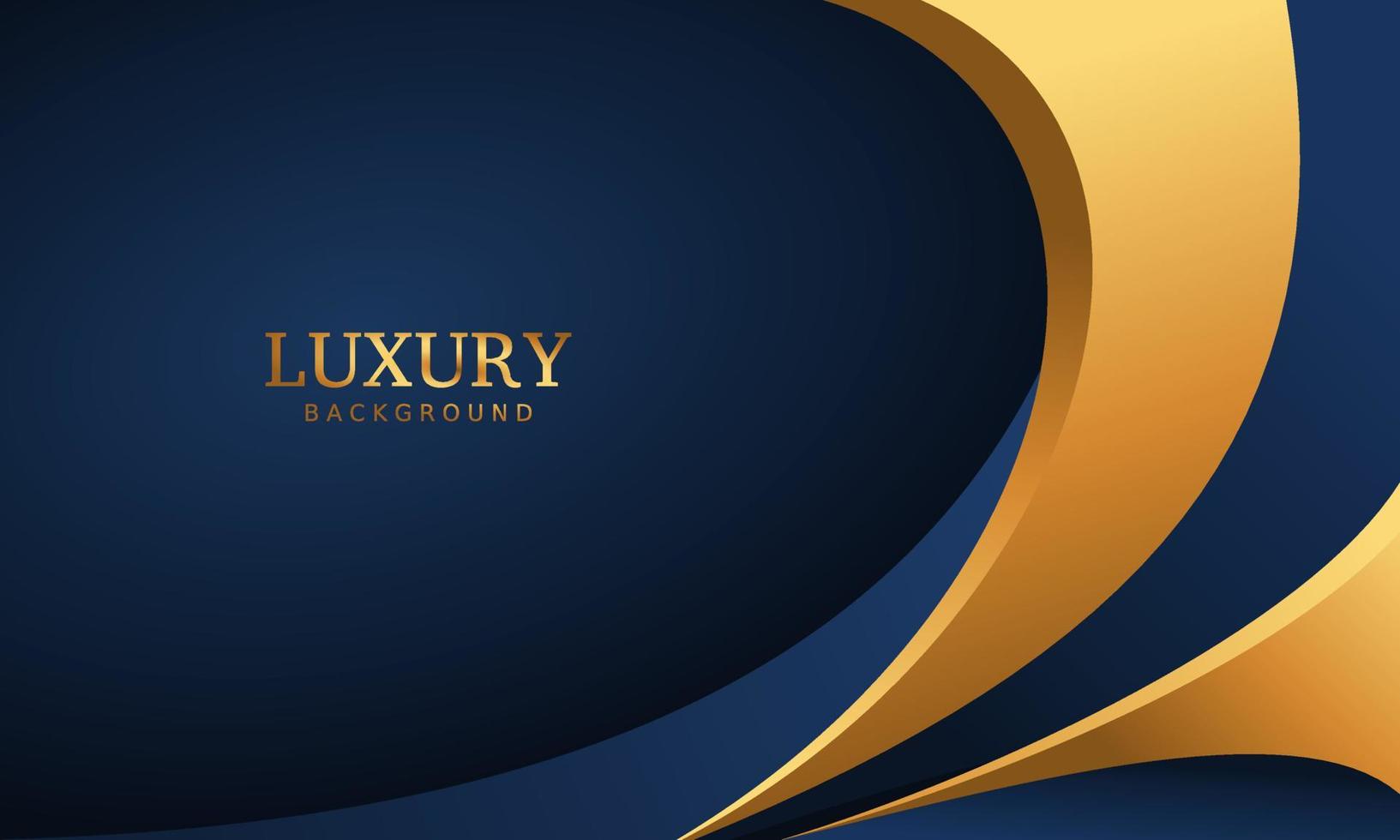 dark blue luxury premium background and gold line. vector