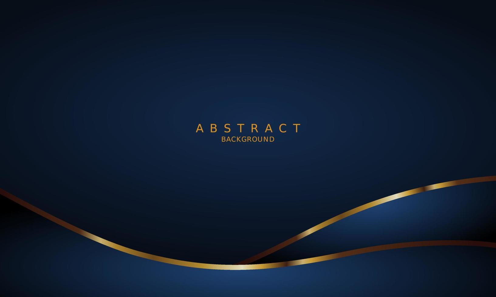 dark blue luxury premium background and gold line. vector