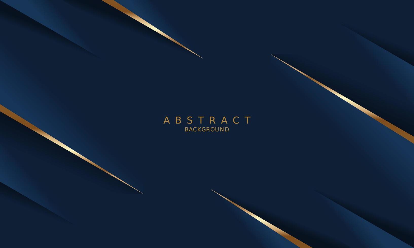 dark blue luxury premium background and gold line. vector