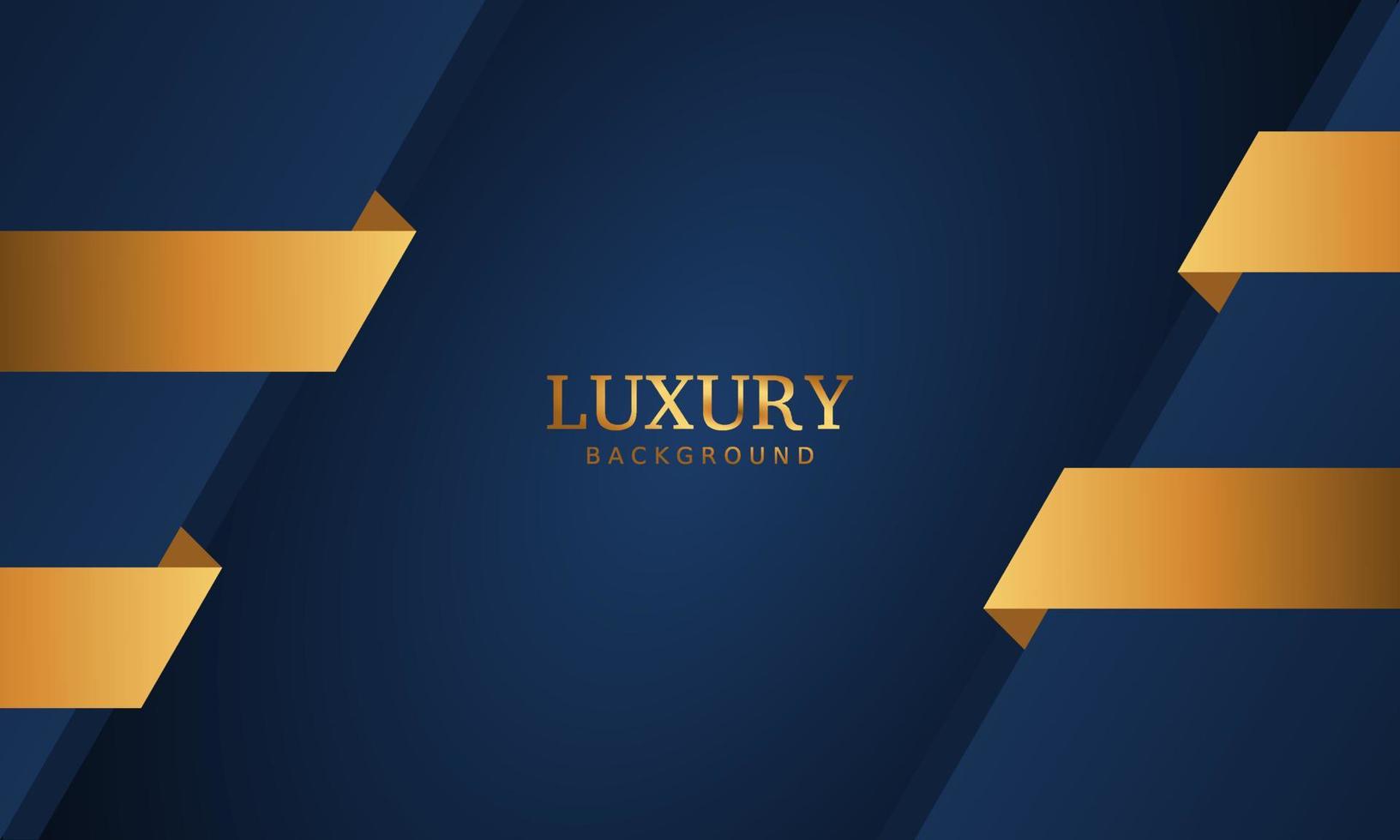 dark blue luxury premium background and gold line. vector