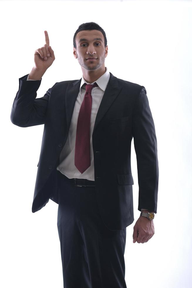 business man isolated over white background photo