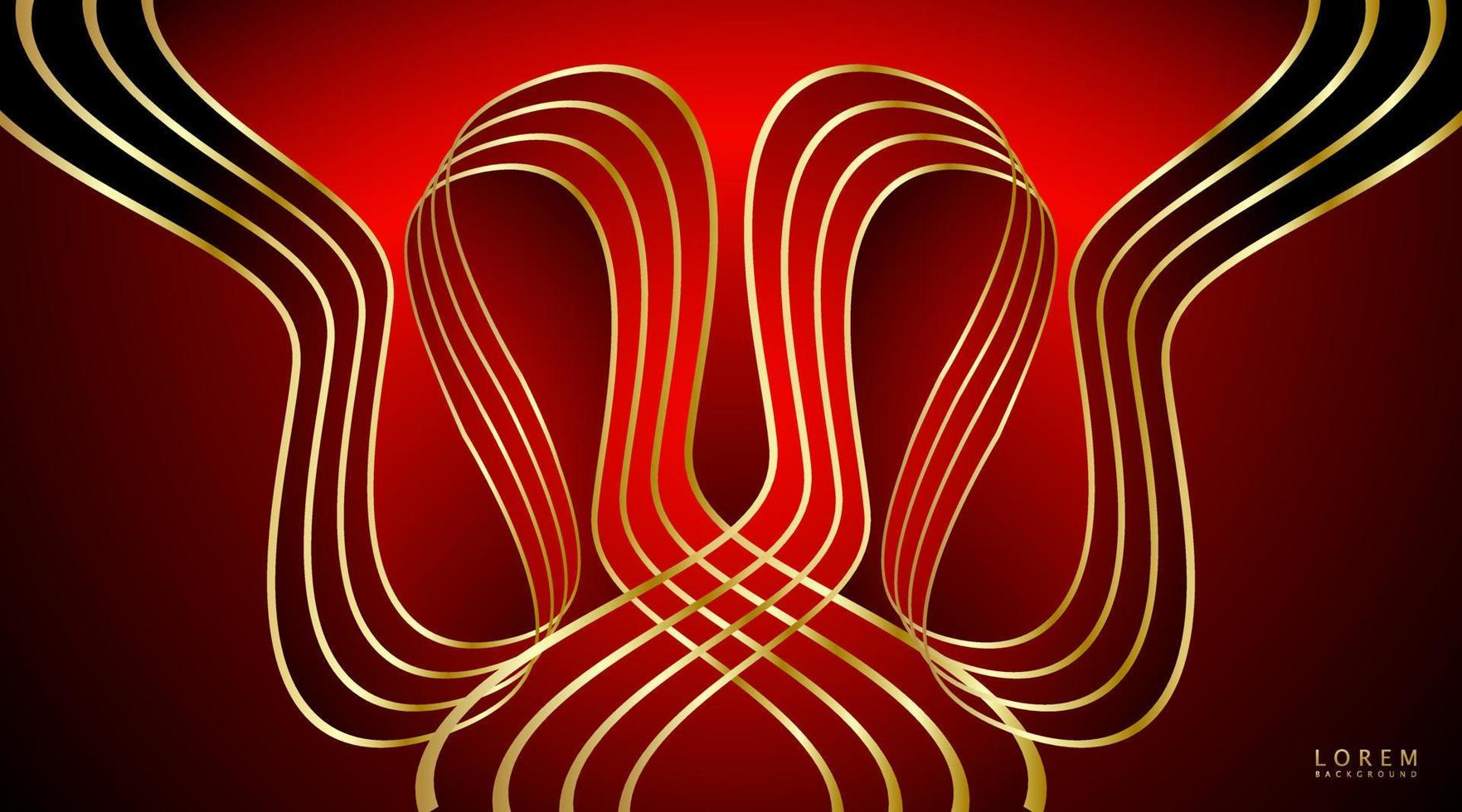 Modern Stripe red background Luxury Premium. vector