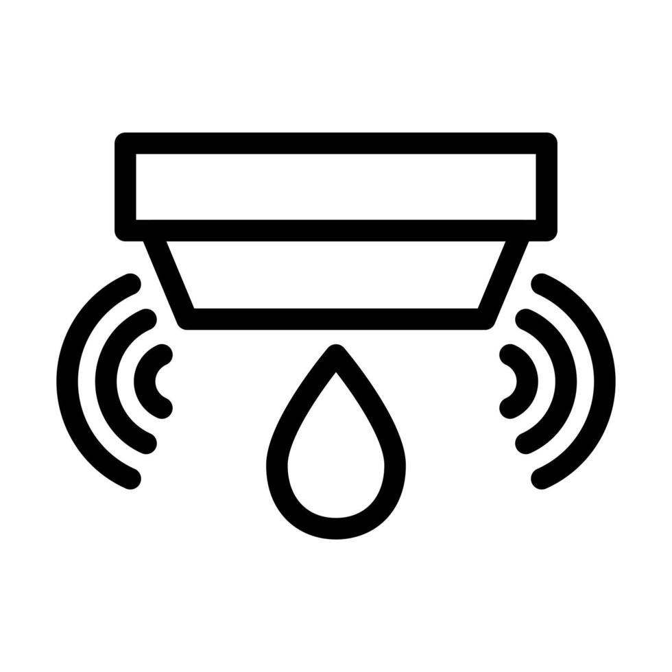 Flood Sensor Icon Design vector