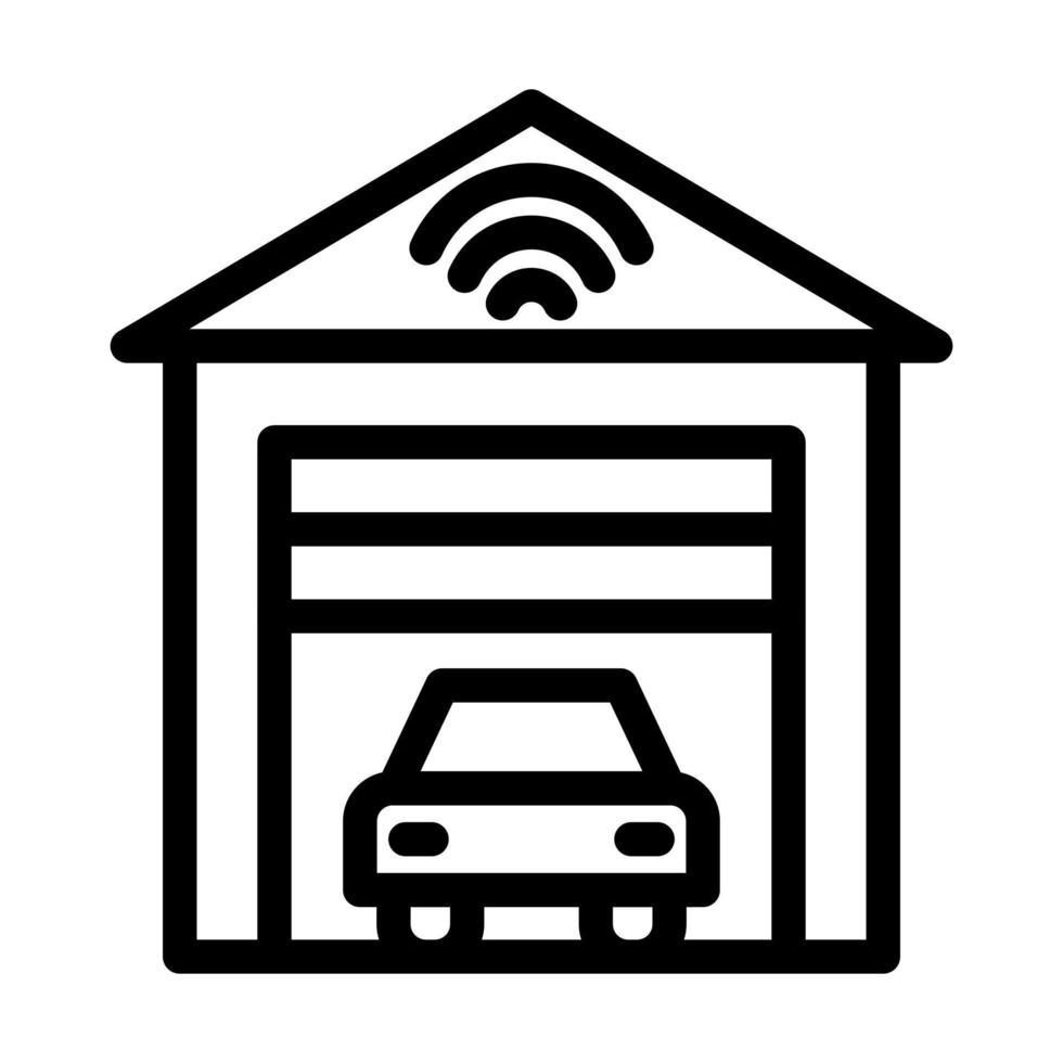 Smart Garage Icon Design vector