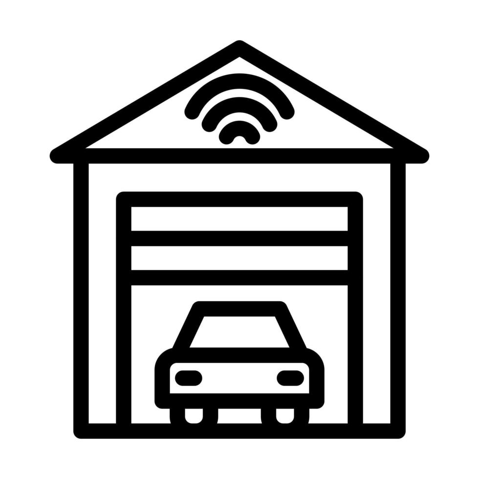 Smart Garage Icon Design vector