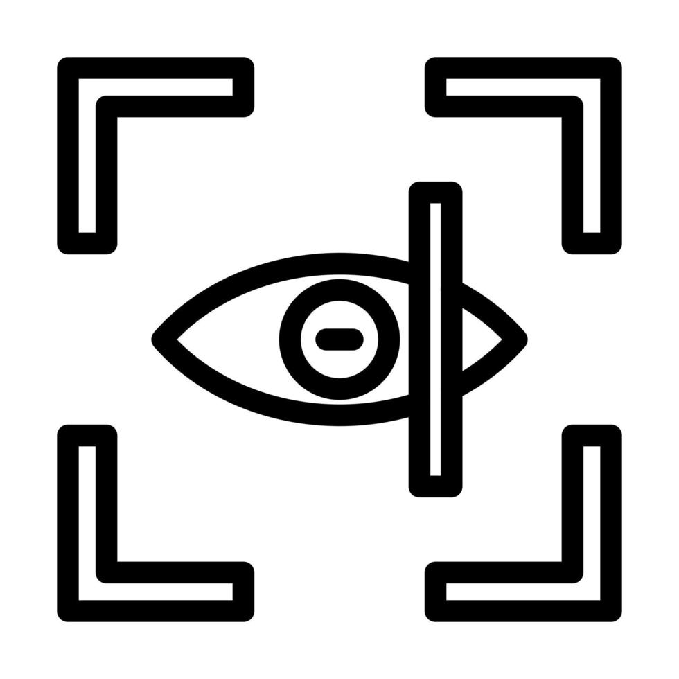 Eye Scanner Icon Design vector