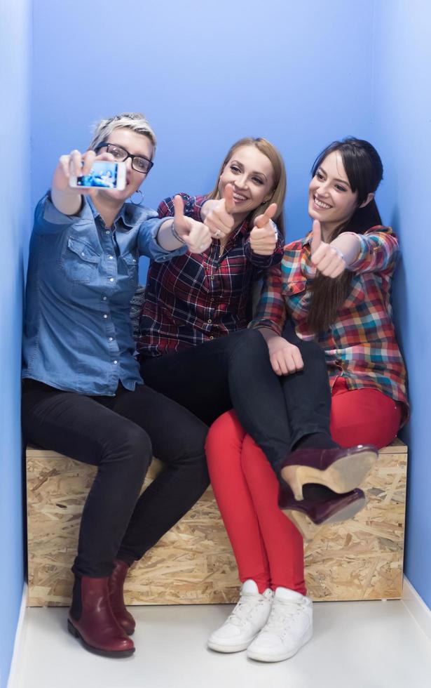group of business people in creative working  space photo