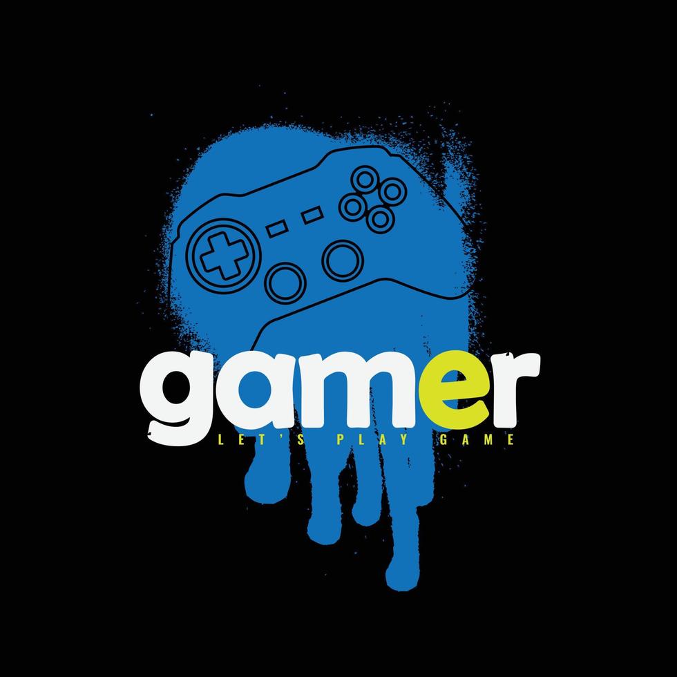 Game illustration typography. perfect for t shirt design vector