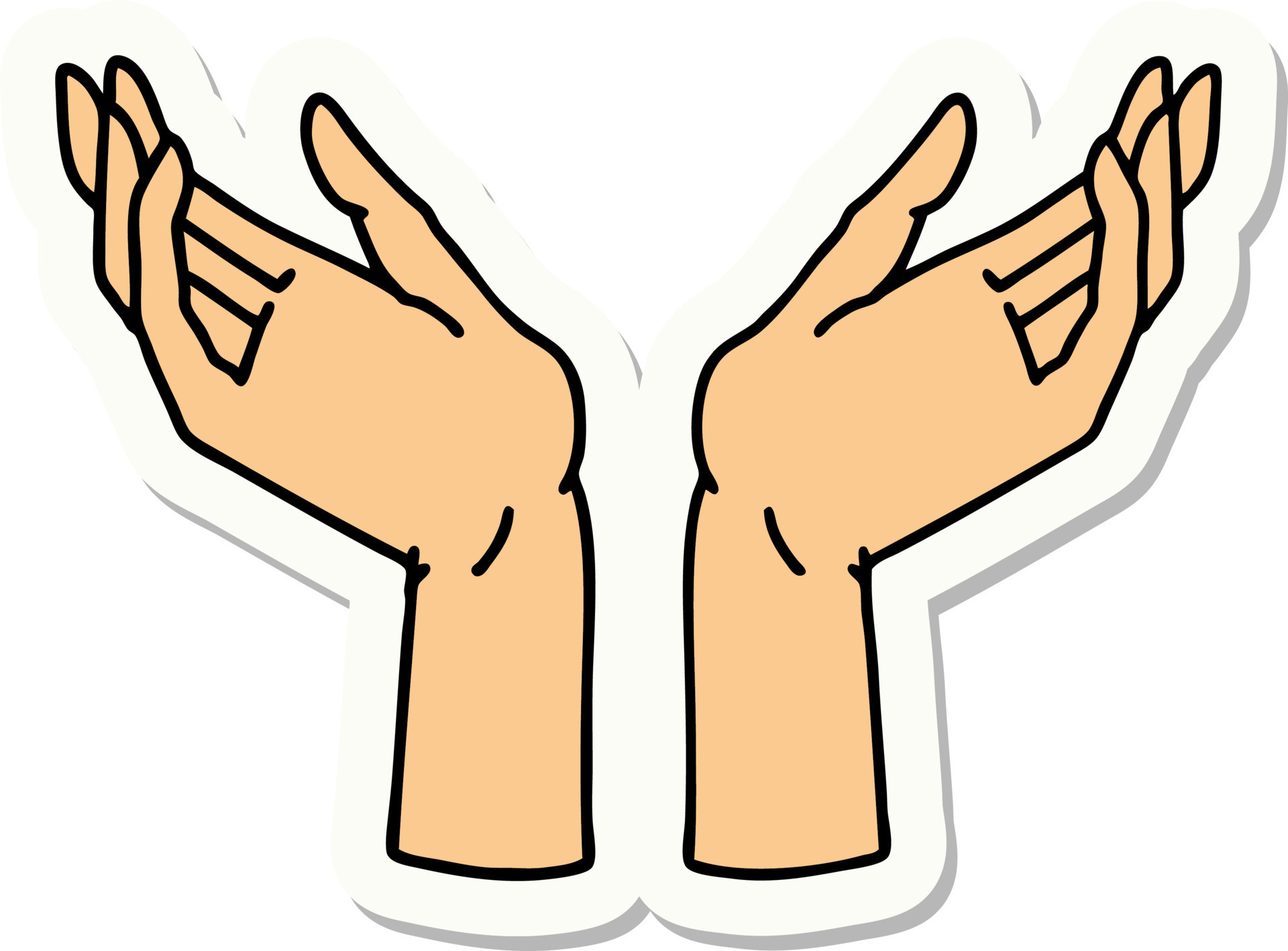 Open your hands. Open your hands