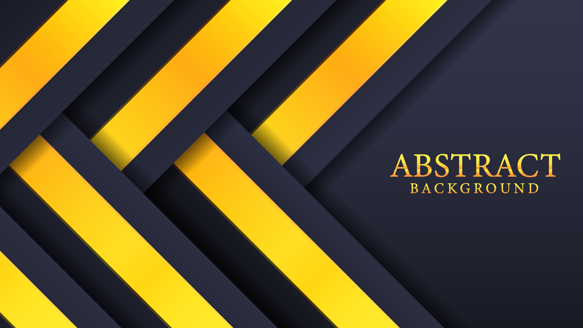 Elegant black and gold abstract background with geometric pattern