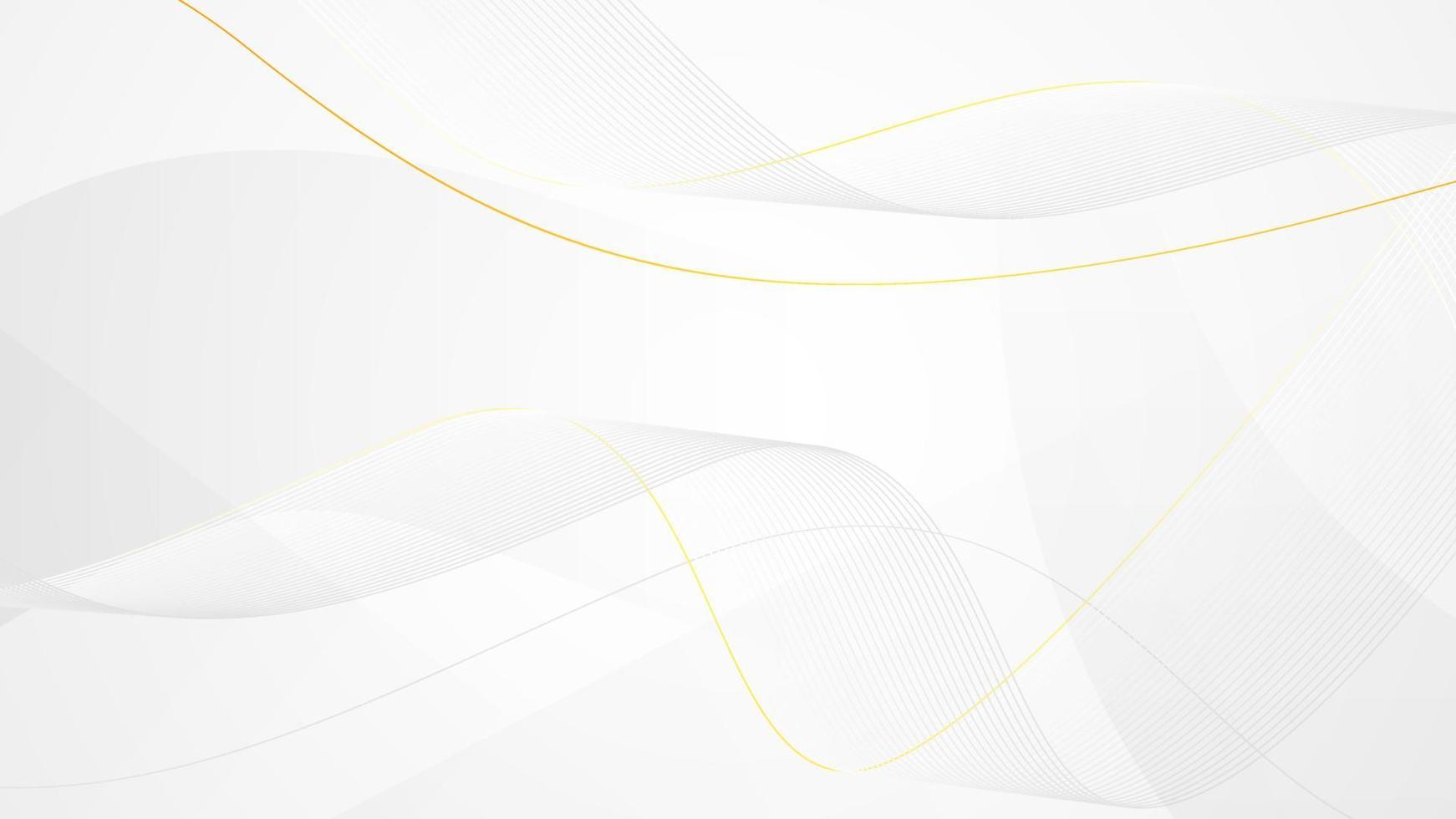 luxury white and gold abstract background vector