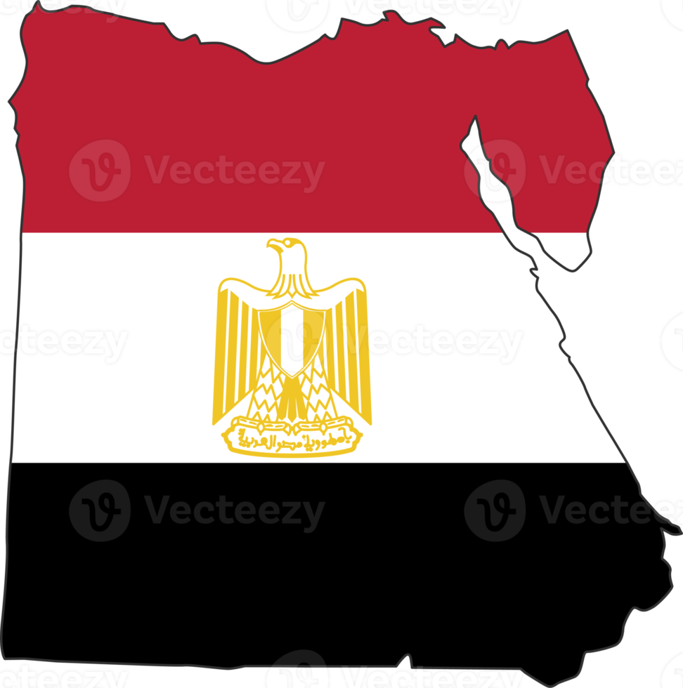 Egypte kaart stad kleur van land vlag. png