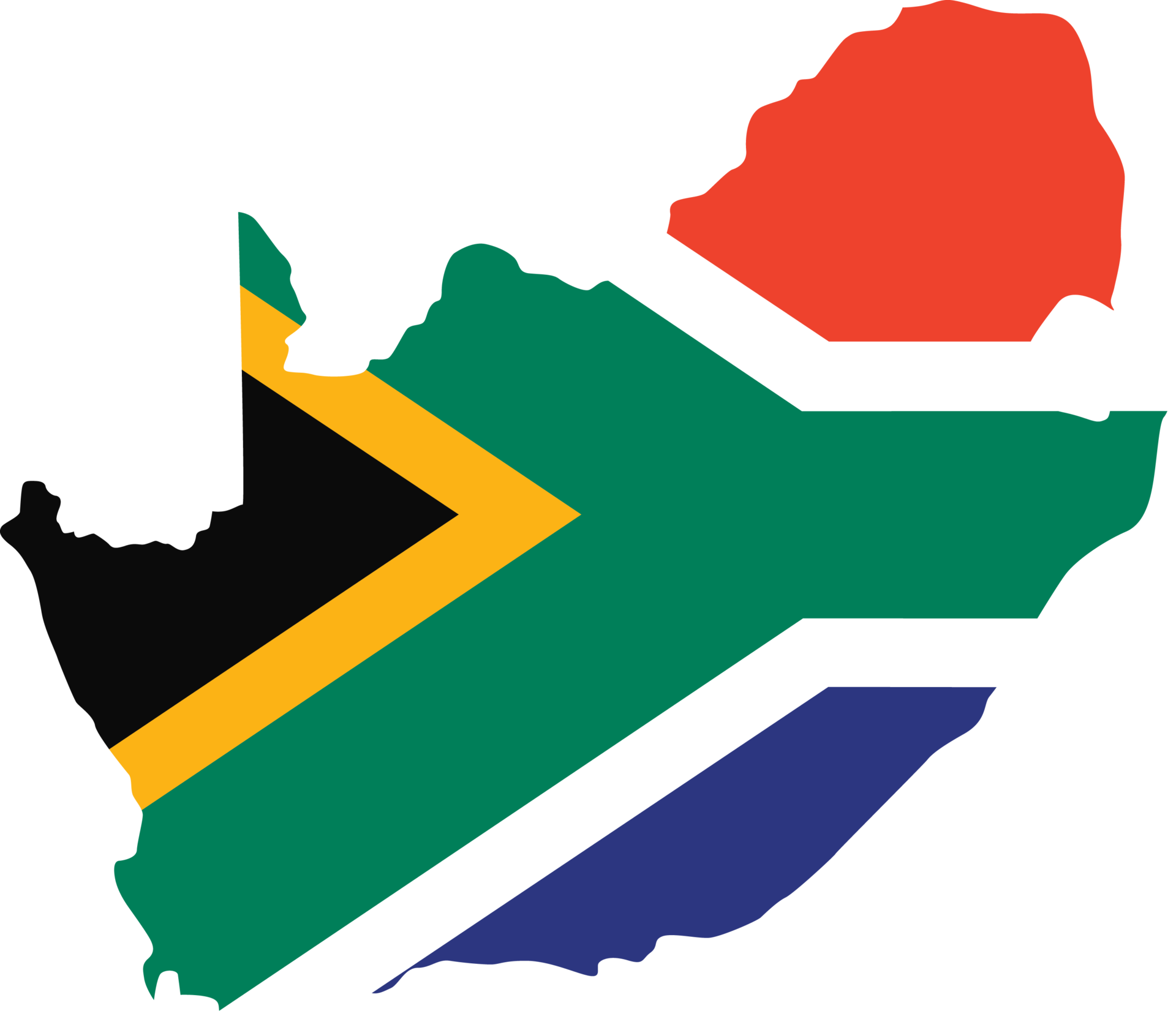 South Africa map city color of - South Africa Map City Color Of Country Flag Png 