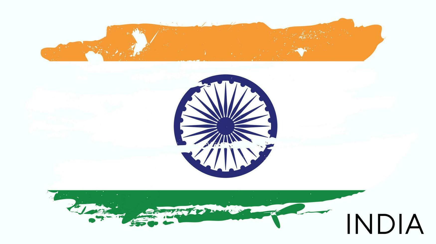 Indian new colorful faded flag design vector