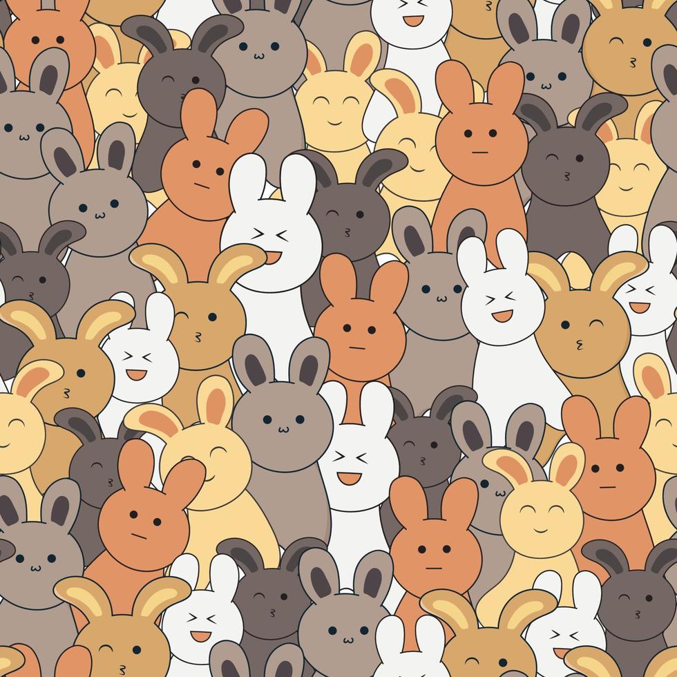 cute kids seamless pattern design vector