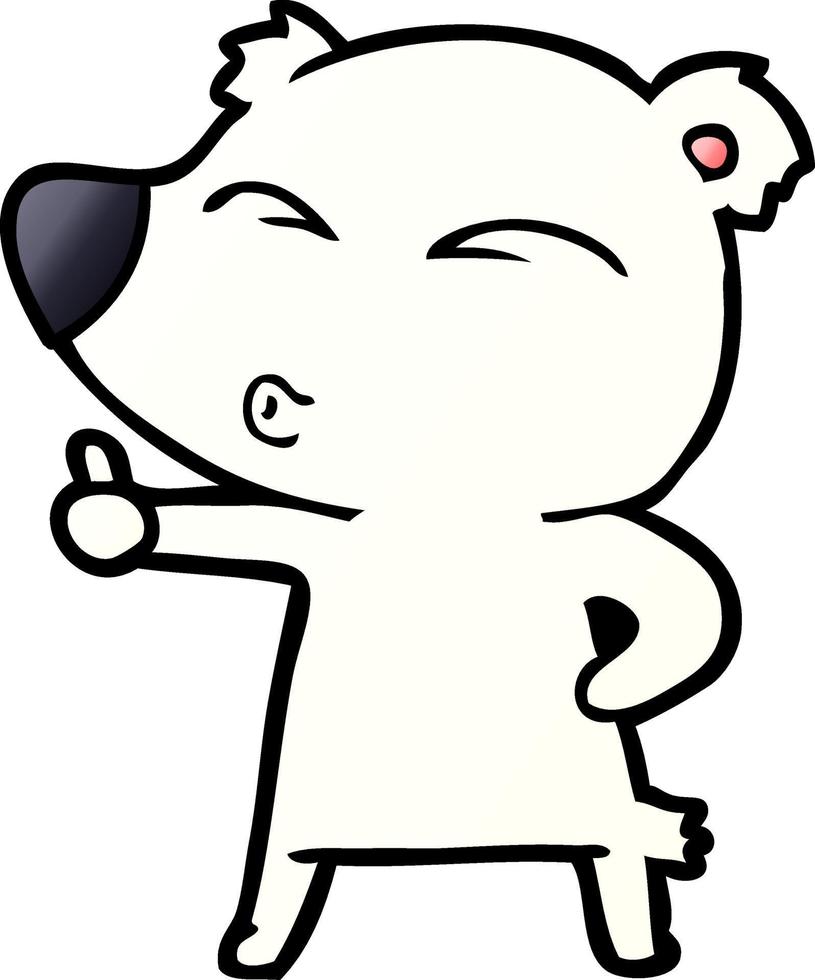 polar bear cartoon vector