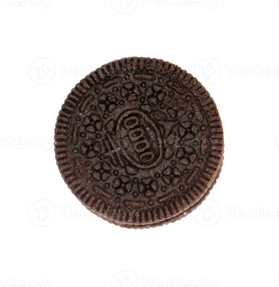 cookies chocolate with cream filling between on transparent background png file