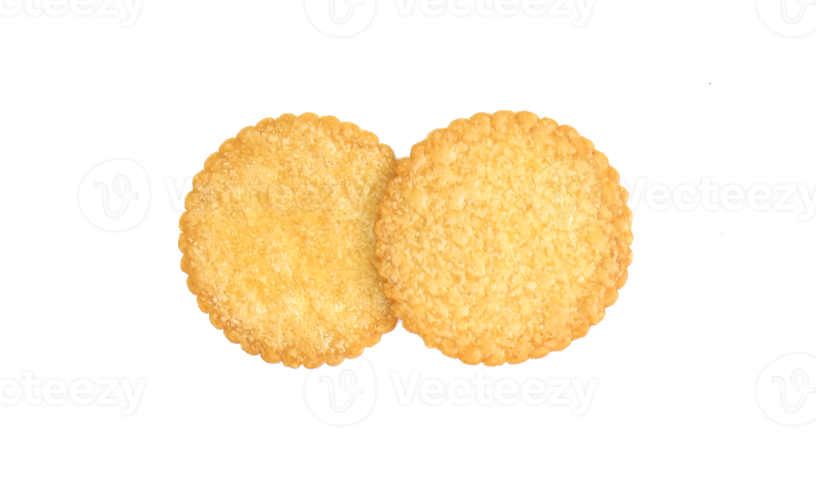 round cracker isolated on transparent background png file