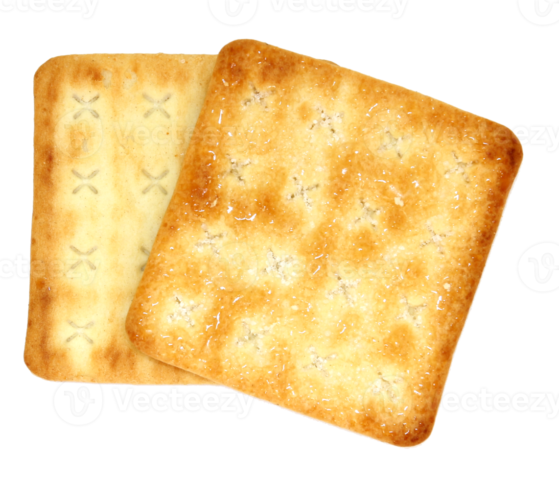 Crackers isolated on transparent background png file