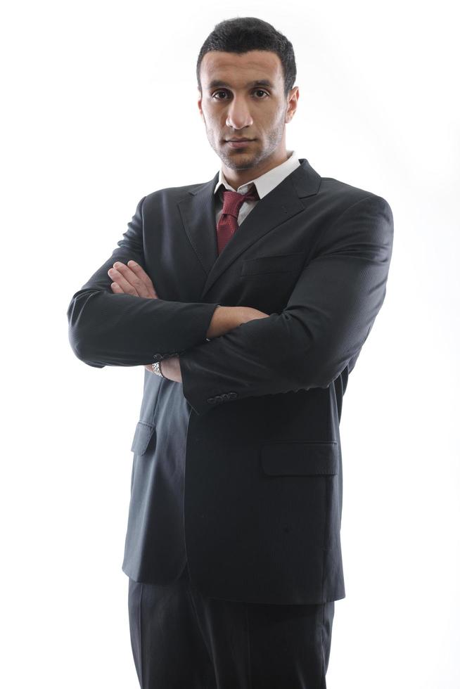 business man isolated over white background photo