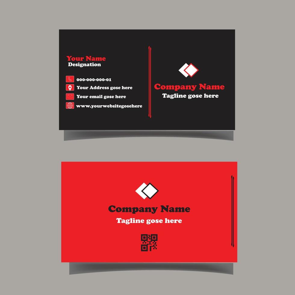 Business contact Card vector