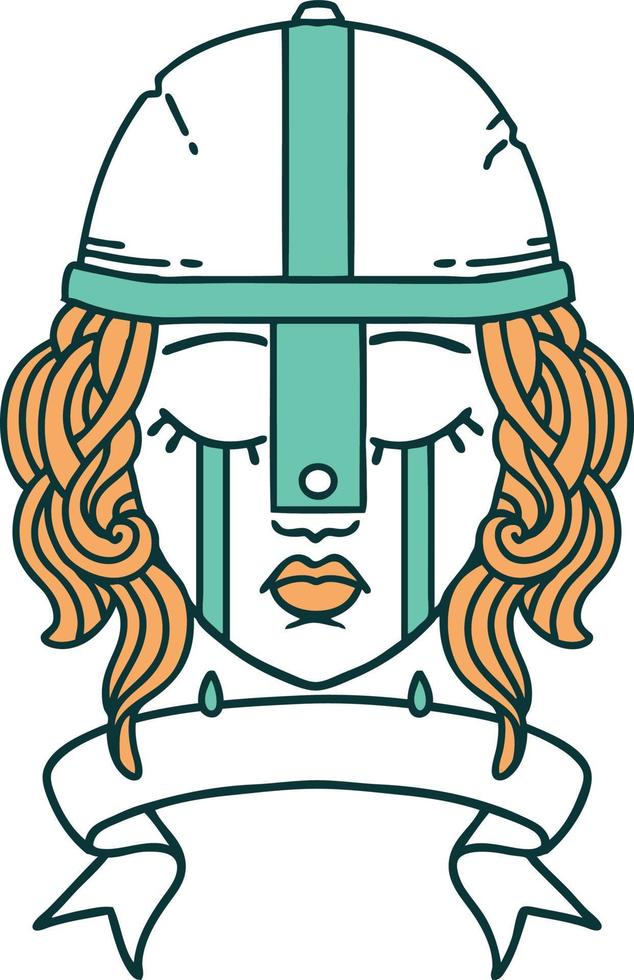 crying human fighter character with banner illustration vector