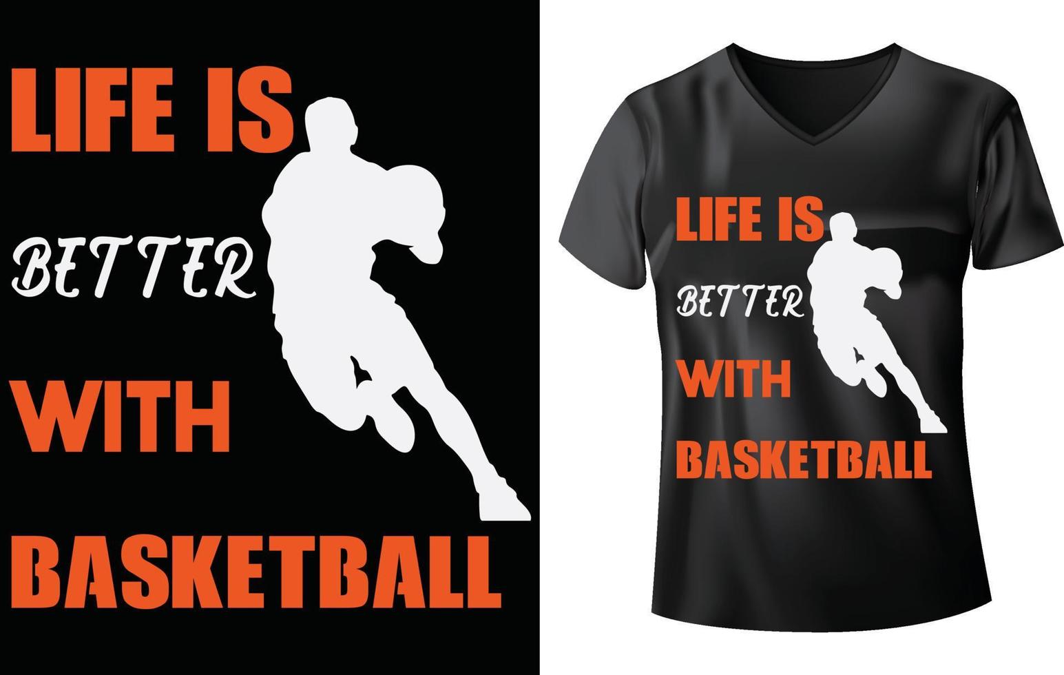 BASKETBALL T-SHIRT DESIGN vector