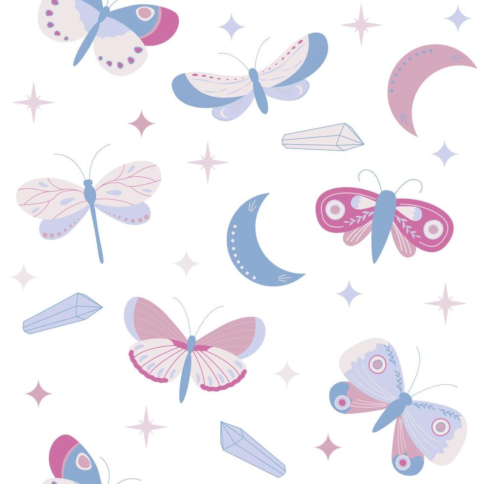 background with butterflies vector