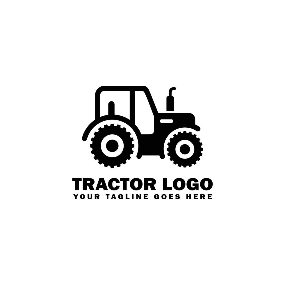 logotipo de la granja. vector de diseño de logotipo de tractor