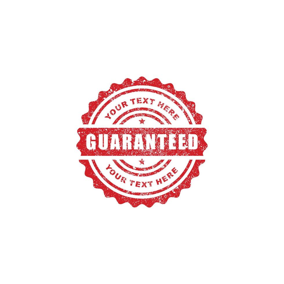 Guarantee grunge stamp seal icon vector