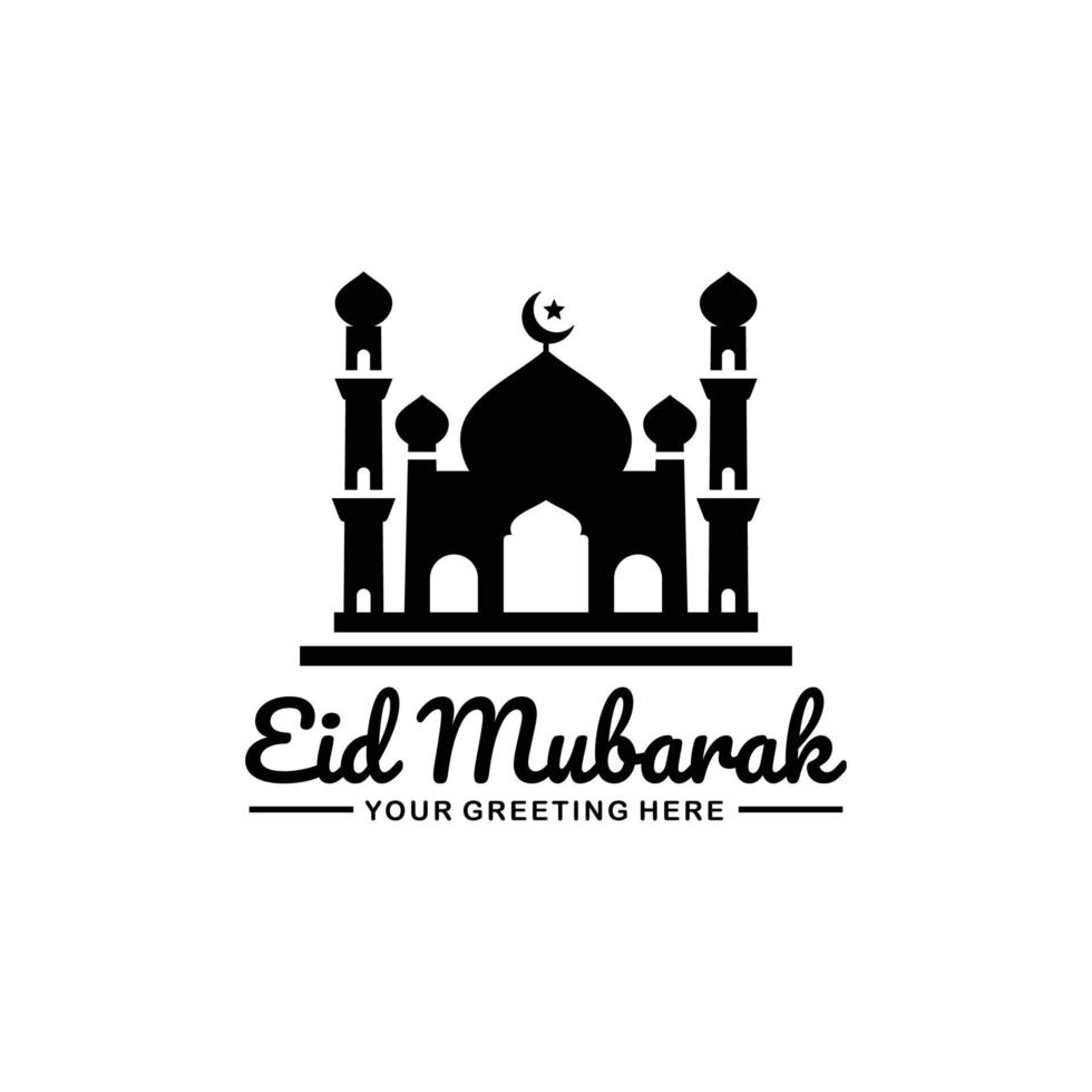 vector de diseño de logotipo eid mubarak