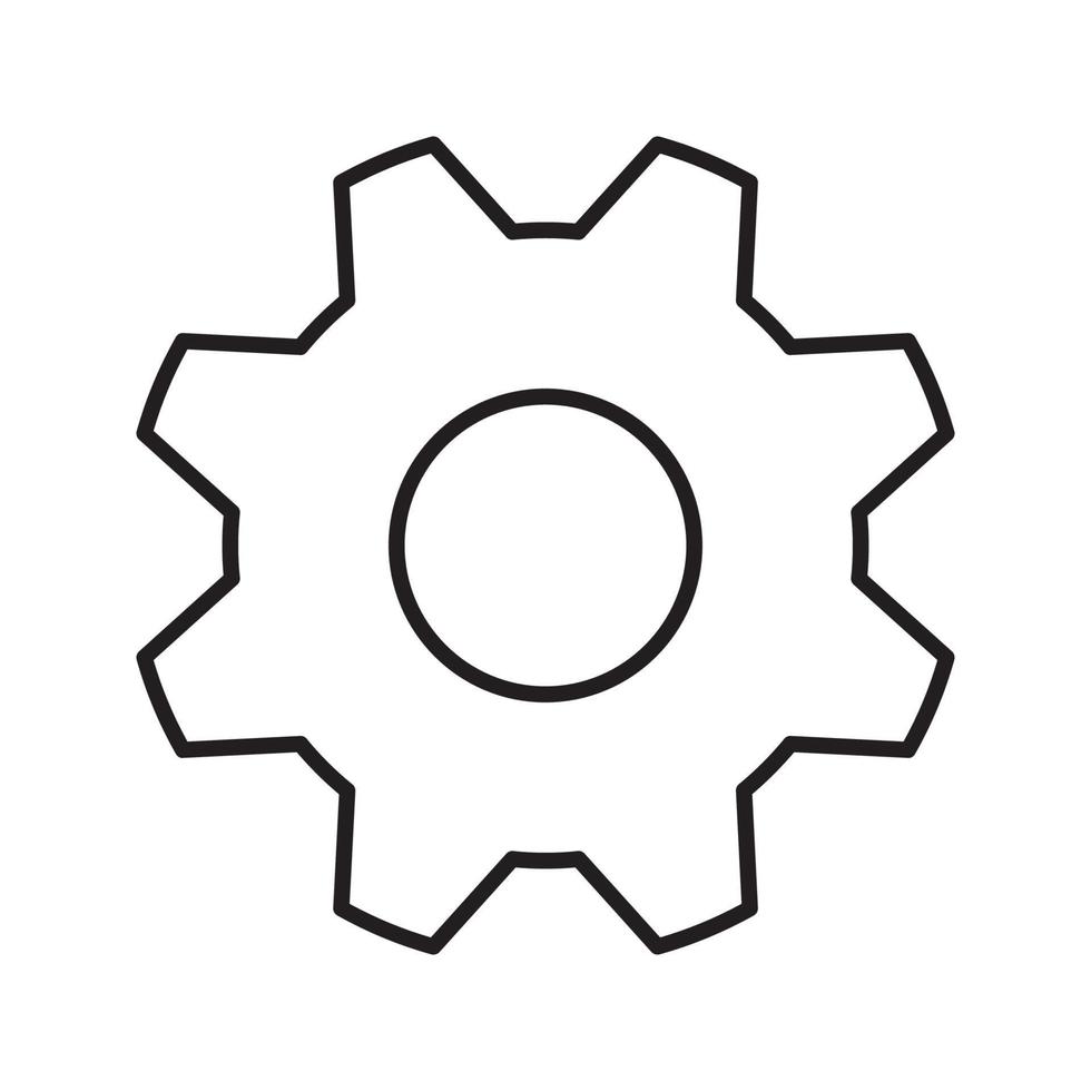 gear icon vector for website symbol icon presentation