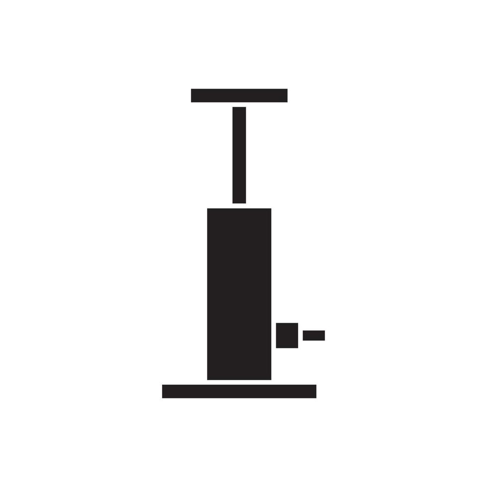 vector de bomba de neumático para presentación de icono de símbolo de sitio web