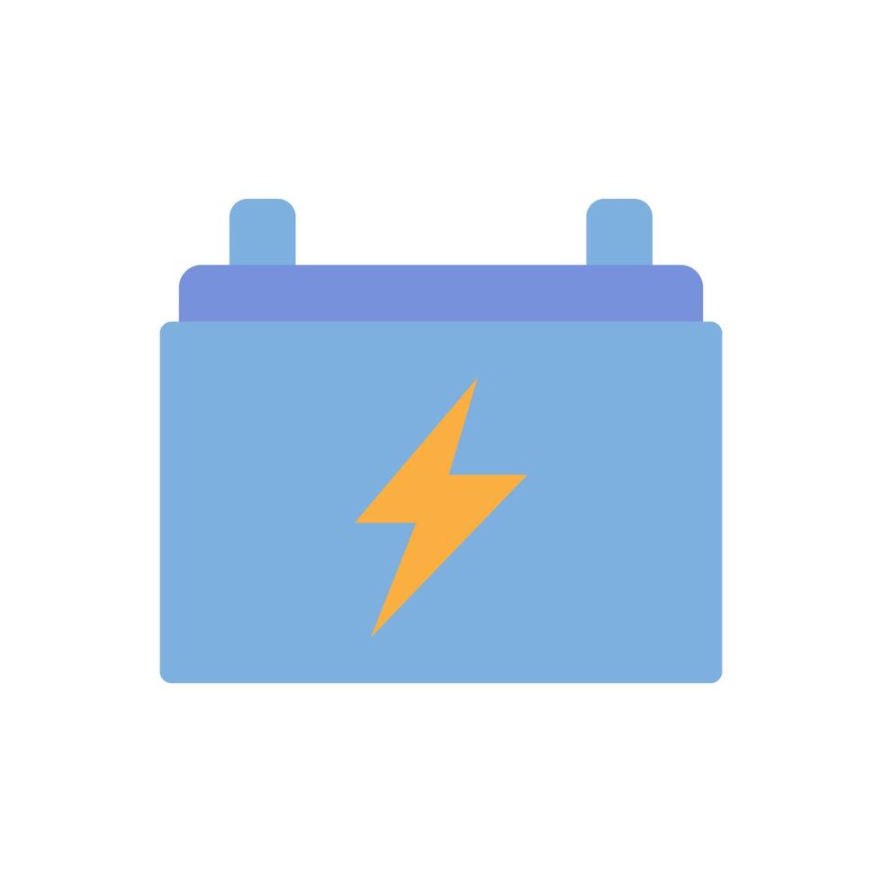 vector de coche de batería para presentación de icono de símbolo de sitio web