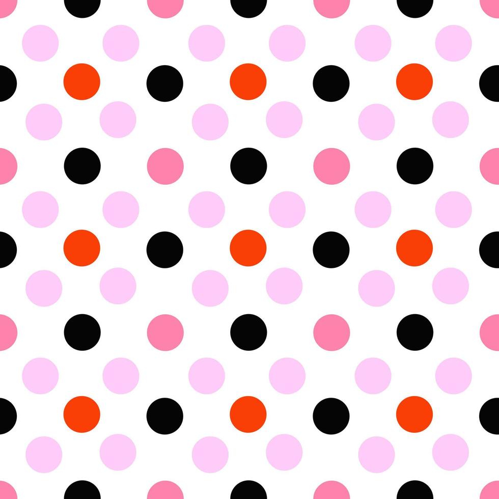 seamless pattern polka dots background vector