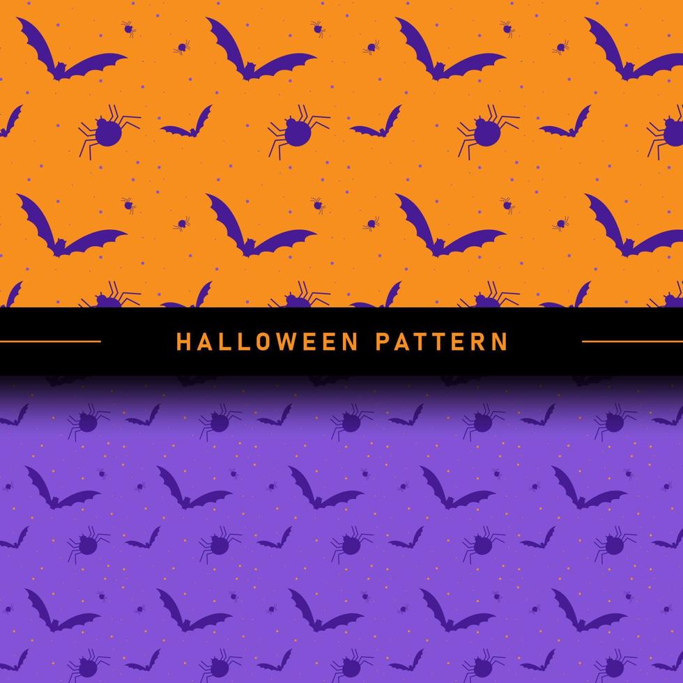 Flat Design Halloween Pattern Collection vector