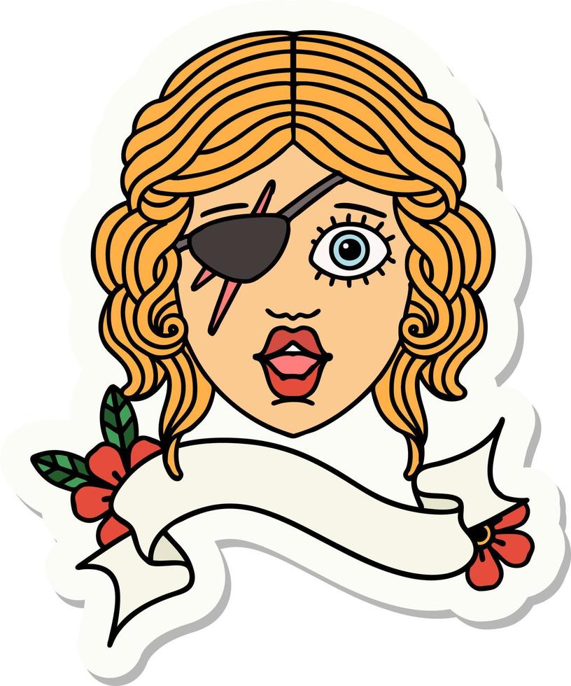 human rogue character face sticker vector