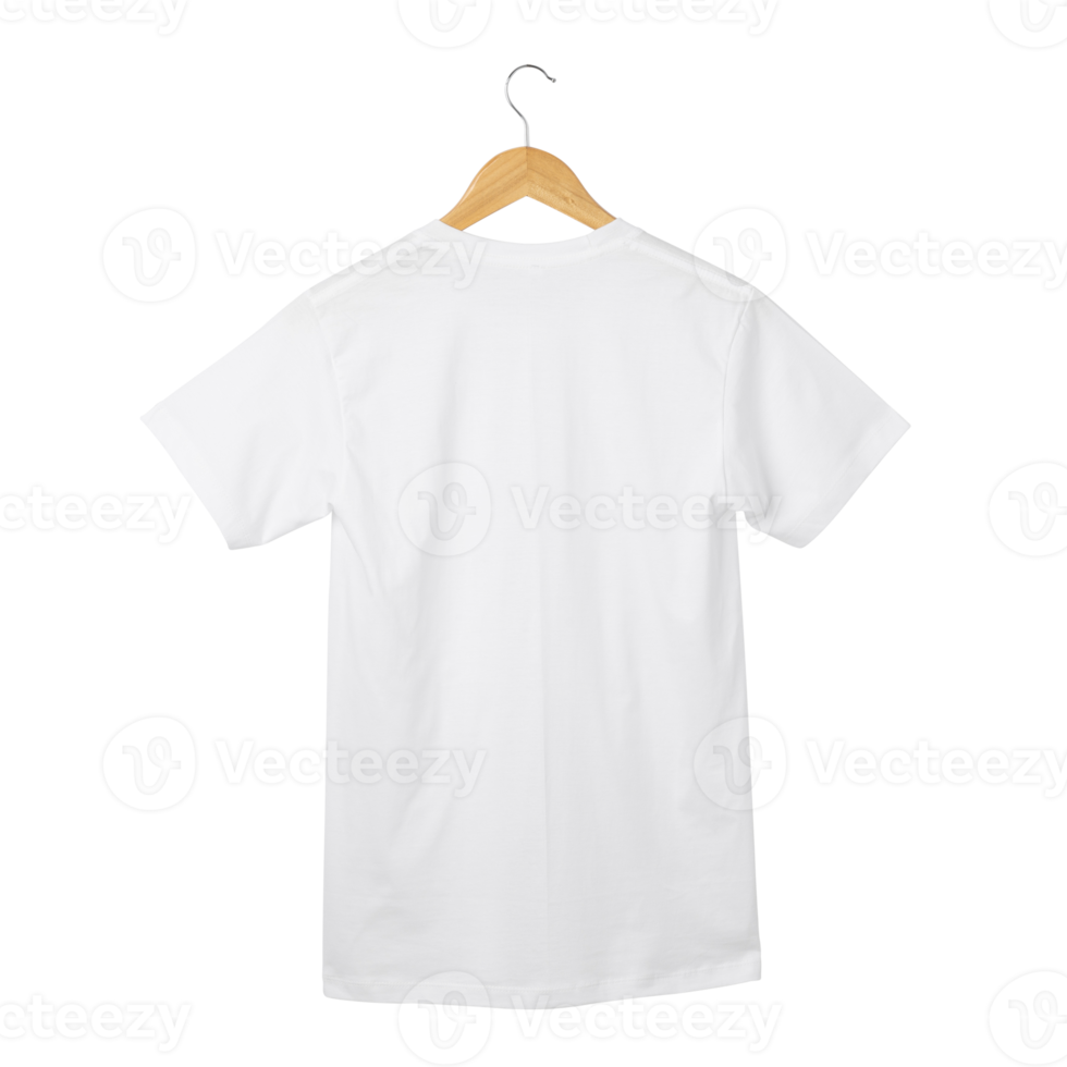 White T shirt mockup hanging, Realistic t-shirt png